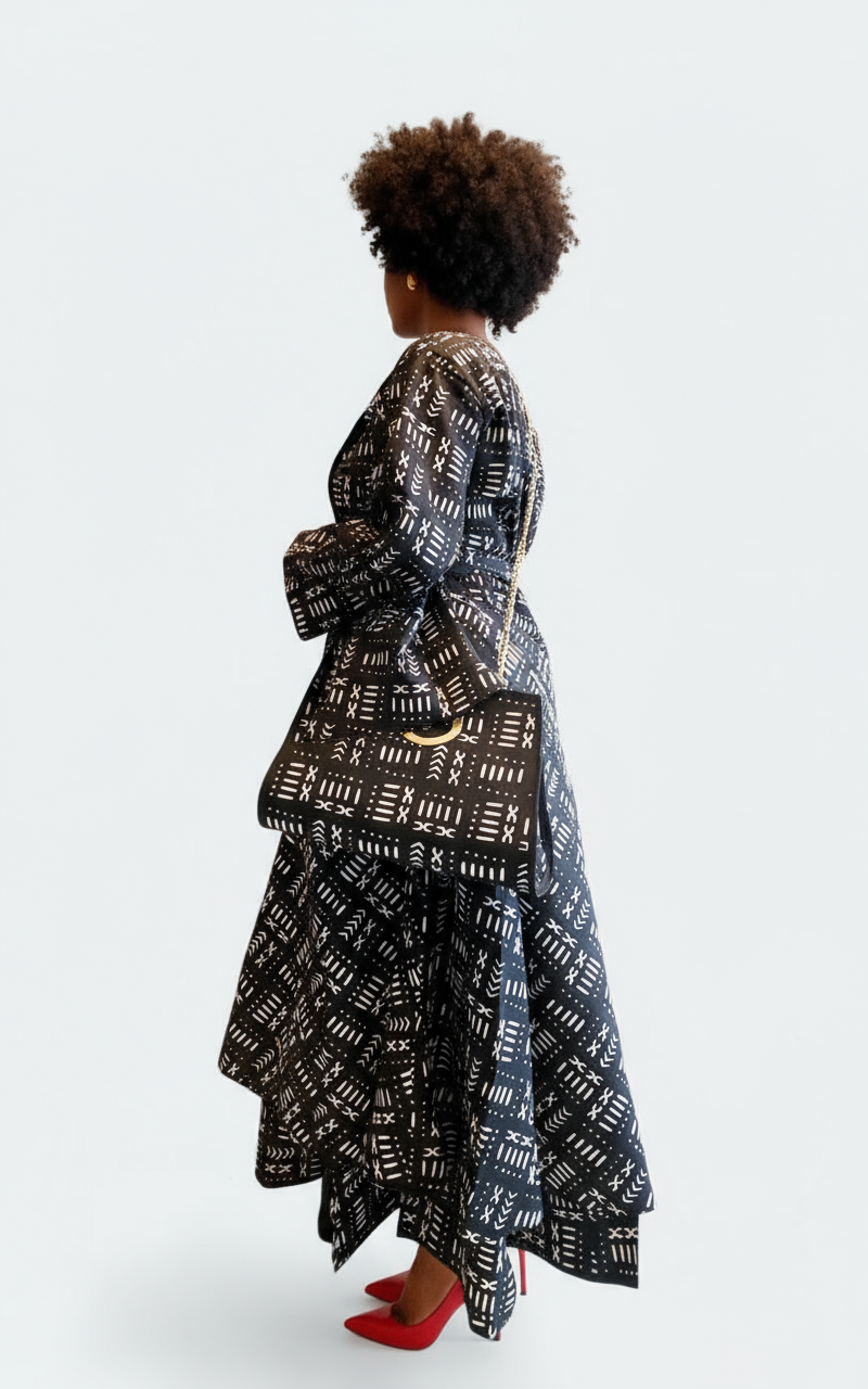 India Batik – wholesale Dress – Women's – 3pcs Set Maxi Skirt Pocketbook wrap Dress B3