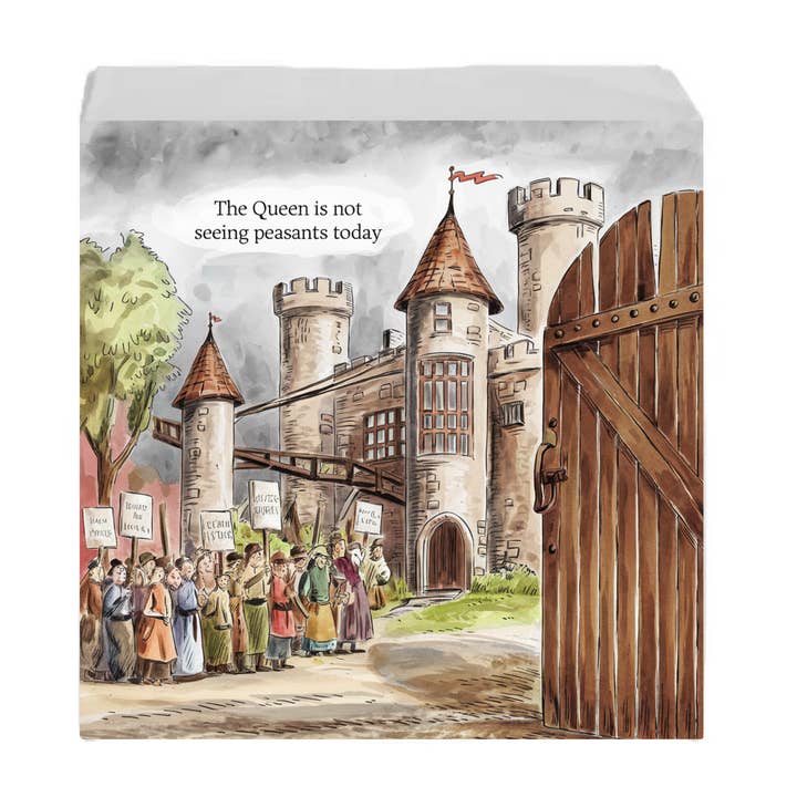 The Queen is Not Seeing Peasants Today Funny Sign for wholesale by Kennebug LLC