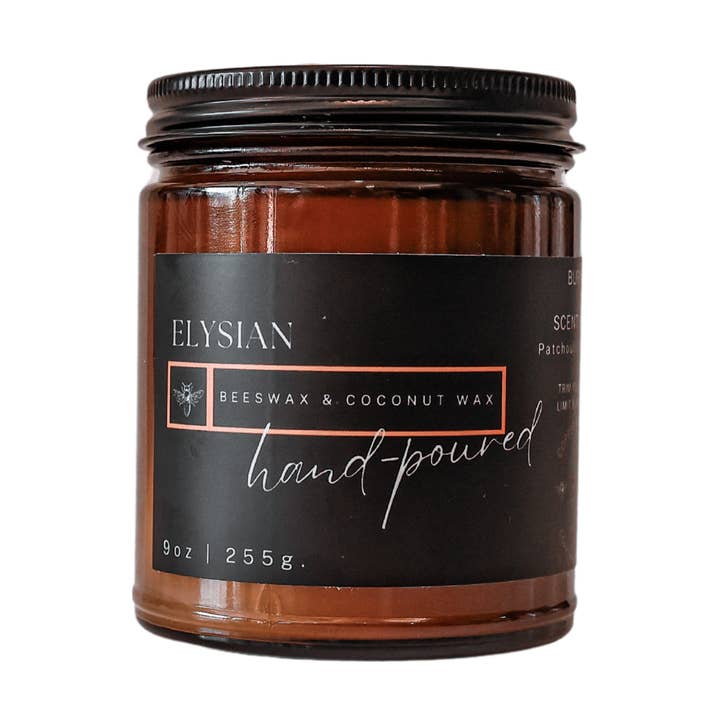 Copper & Wax Co. - Wholesale Jar/Filled Candle - Elysian Patchouli Vanilla Incense Meditation Candle Jar0