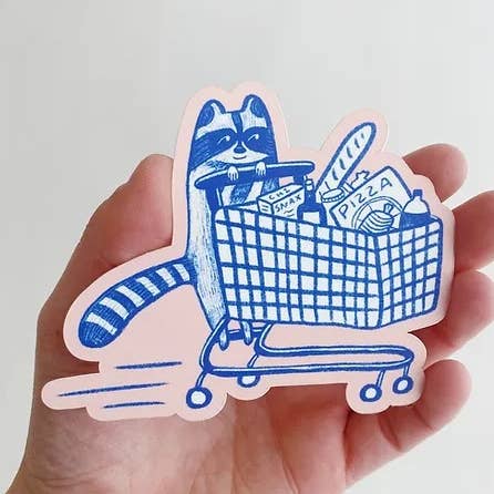 Aufkleber - Einkaufssnack für den Großhandel von Allison Mckeen Art