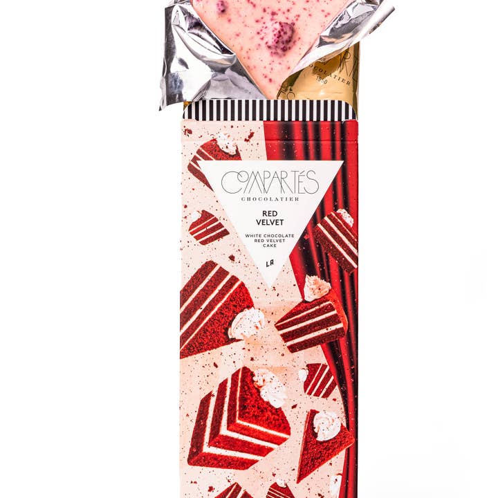 Compartes Chocolate - Wholesale Chocolate Bar - RED VELVET Cake Chocolate Bar