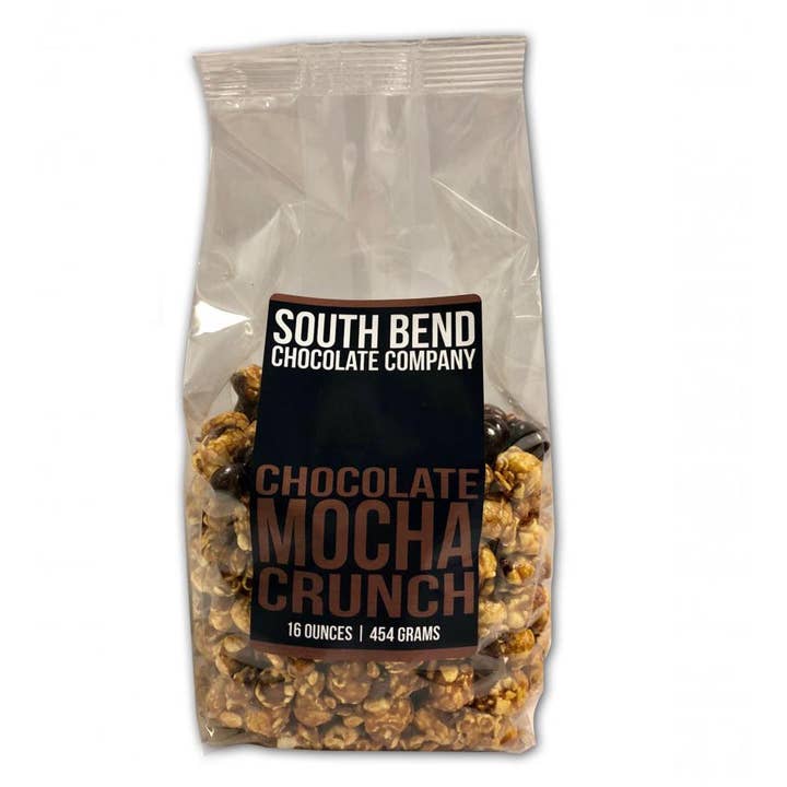 Chocolat Moka Crunch 16oz pour la vente par THE SOUTH BEND CHOCOLATE COMPANY