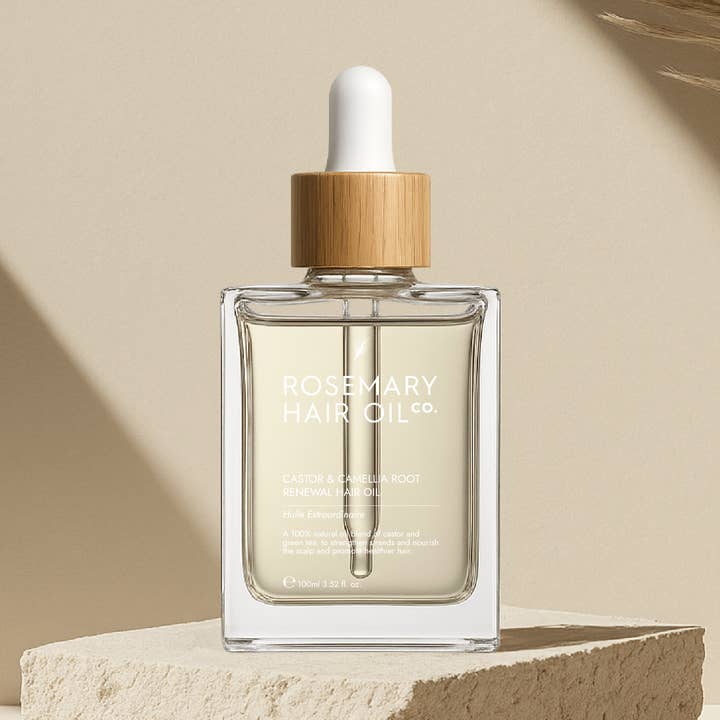 Castor & Camellia Root Renewal Hair Oil 100ml for wholesale by ROSEMARY HAIR OIL CO.