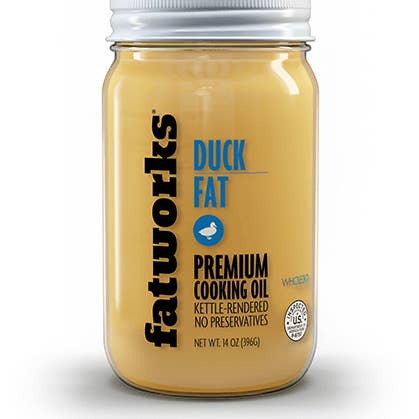 Cage Free Duck Fat 14 OZ for wholesale by Fatworks