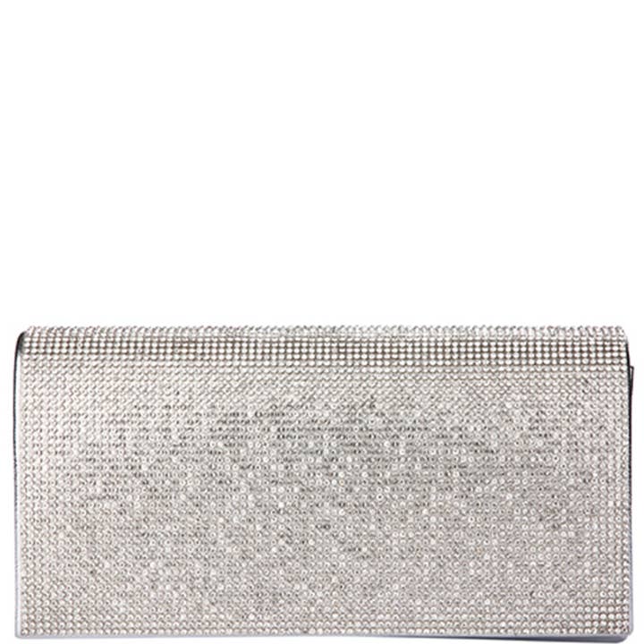 RHINESTONE RECTANGLE EVENING BAG, LA 6128 for wholesale by JOIA ACCESSORIES
