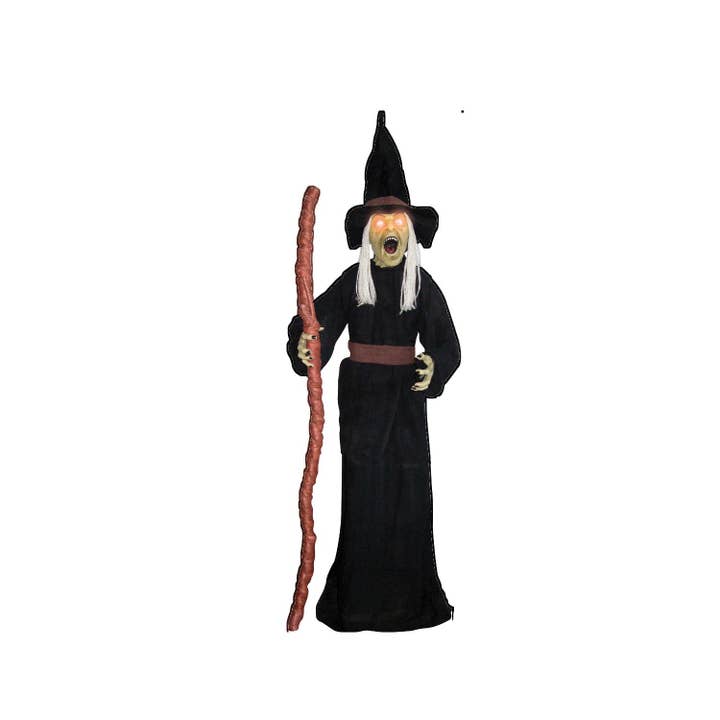 AAHS Enterprises - Wholesale Decorative Figurine - Witch With Staff Life Size Cardboard Stand up