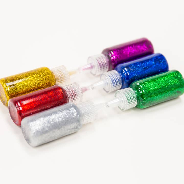 BAZIC Products - Wholesale Glitter - Glitter Glue 20 mL (6/pack) Classic Color1