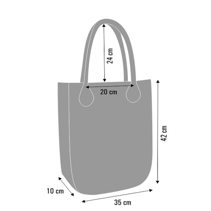 IngrossoBertoni by INCI Srl – Großhandel Tragetasche – Damen – Joker Einkaufstasche City Bertoni Line aus Filz