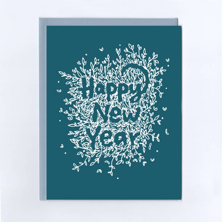 Neujahrsblätter Grußkarte für den Großhandel von The Treasurie