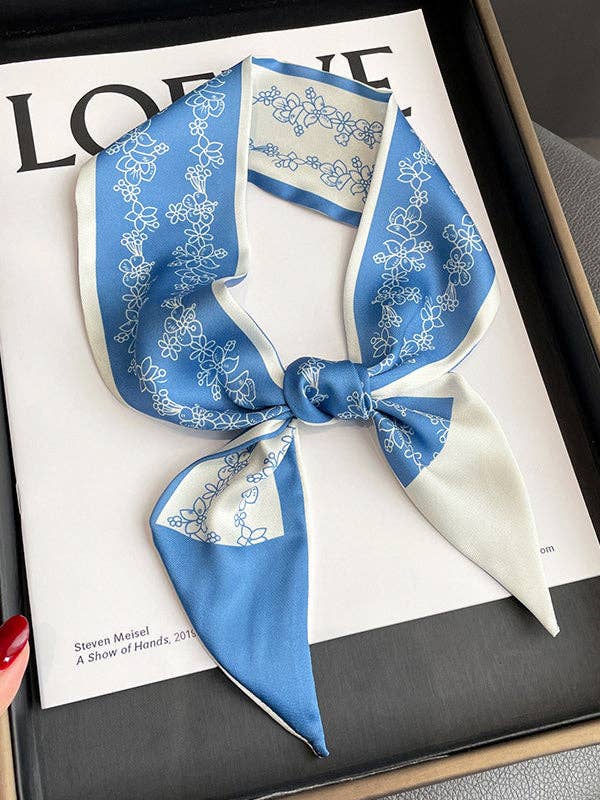 ShieldChic - Wholesale Scarf - Women's - Contrast Color Flower Print Scarf11