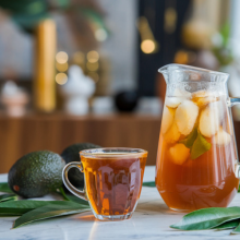 Avocado Tea Co. - Wholesale Health/Detox Tea - Avocado Leaf Peach Tea Blend - Case of 6 Canisters7