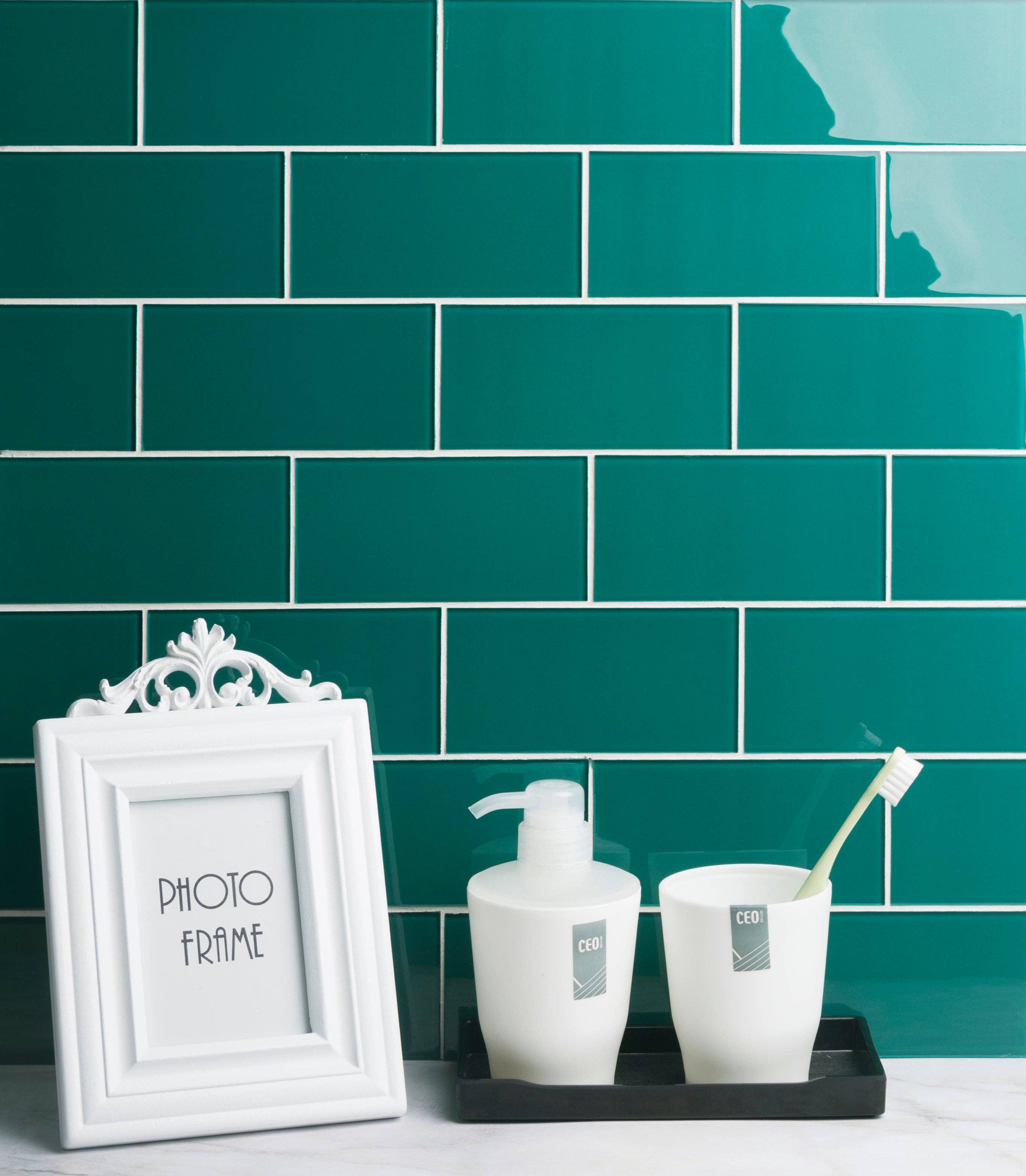 WS Tiles - Vente Carrelages muraux - Carreau de mosaïque en verre de 3" x 6", dosseret pour cuisine et salle de bain - 5 pieds carrés par carton78