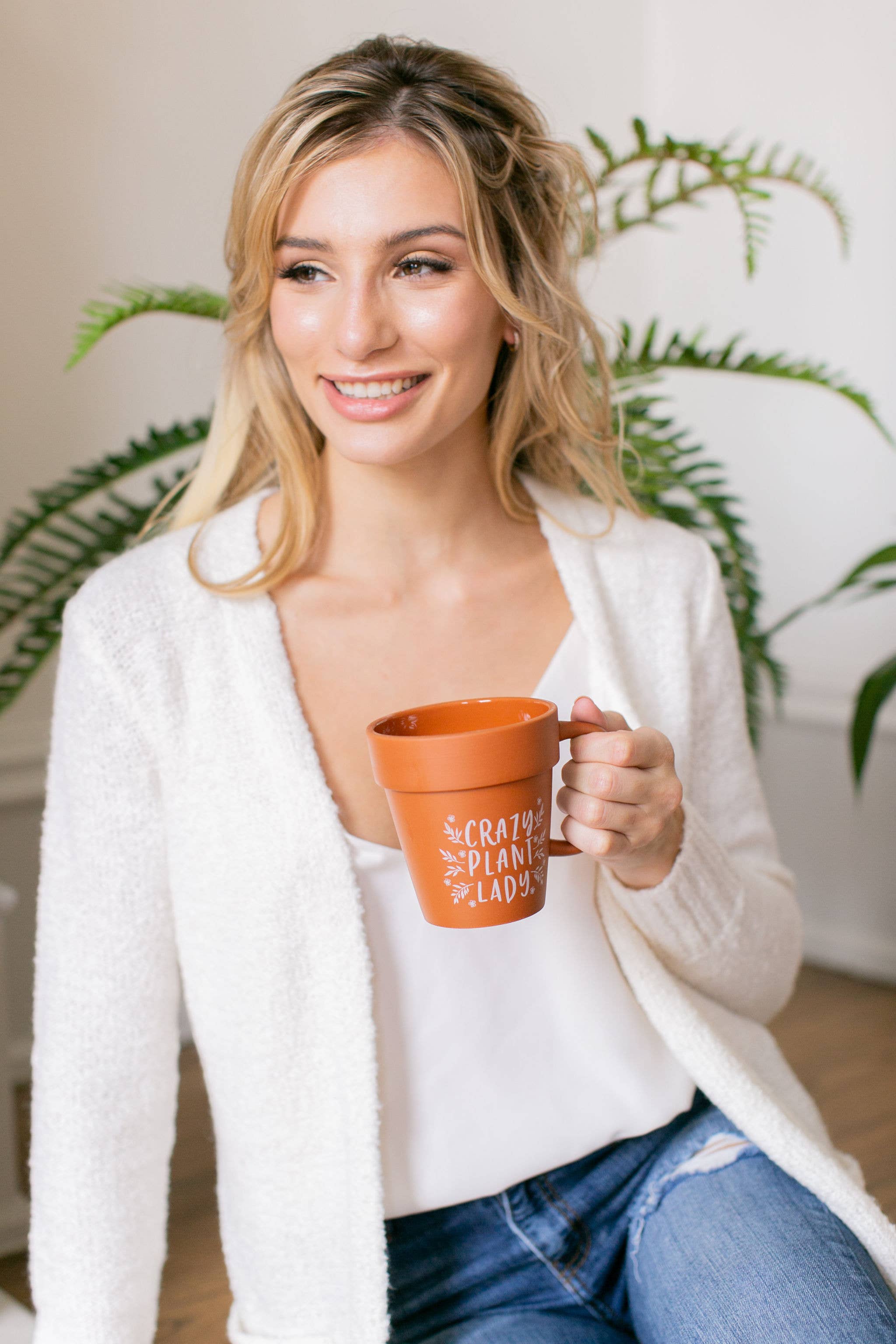 Sip Hip Hooray – Engroshandel Kaffekrus – Crazy Plant Lady terracotta kaffekrus - Mother1