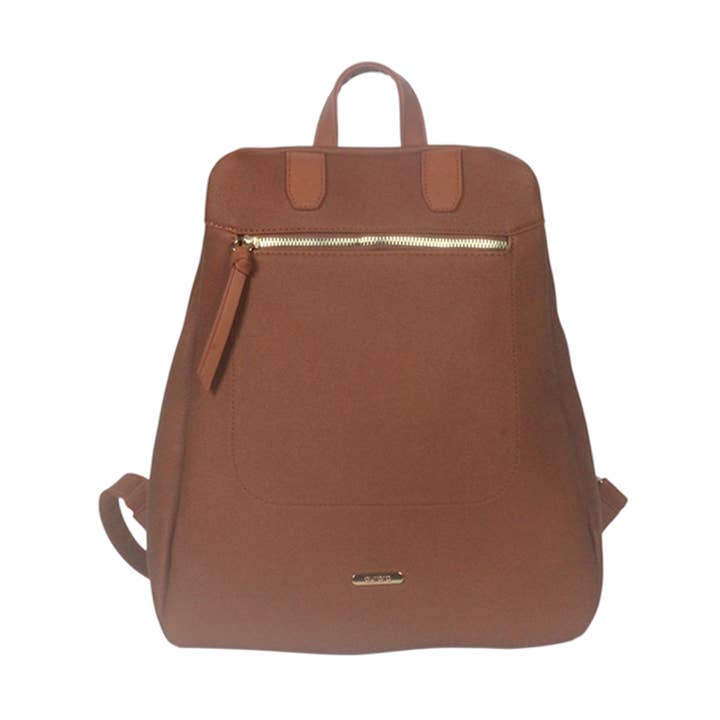 SAC À DOS ANTI-VOL AVEC FERMETURE ÉCLAIR FRONTALE. pour la vente par MIA LAROUGE