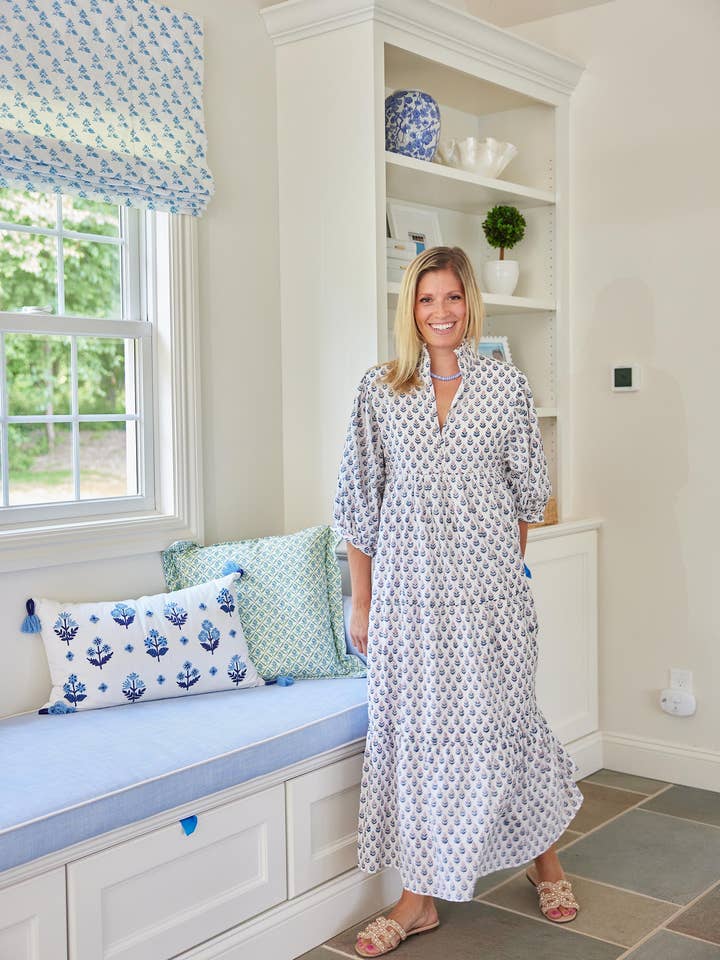 PALMETTO PRINT DRESS for wholesale by The Monogram Corner