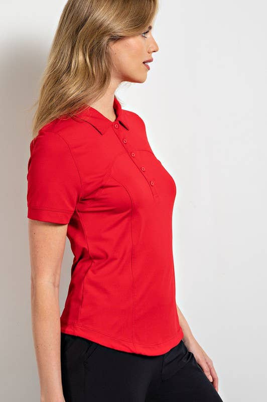 Sunday Morning – wholesale Polo – Women’s – T859737 Short Sleeve Quick Dry Golf Polo T-Shirt7