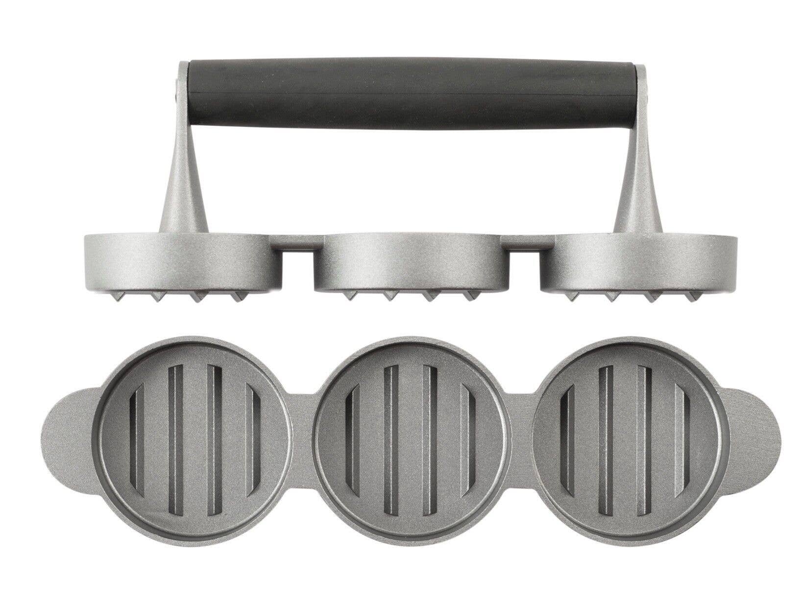 H&H - Wholesale Kitchen Tool/Gadget - Presshamburger Borghese 3-Seater in Aluminum3