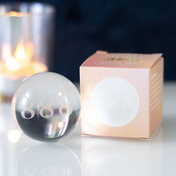 Something Different Wholesale – Großhandel Spiritueller Stein/Kristall – 888 Engelszahl "Fülle" Kristallkugel