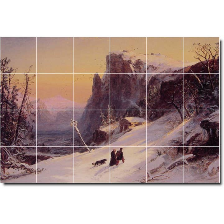 Landscapes Ceramic Tile Mural PT02343 for wholesale by Picture-Tiles.com
