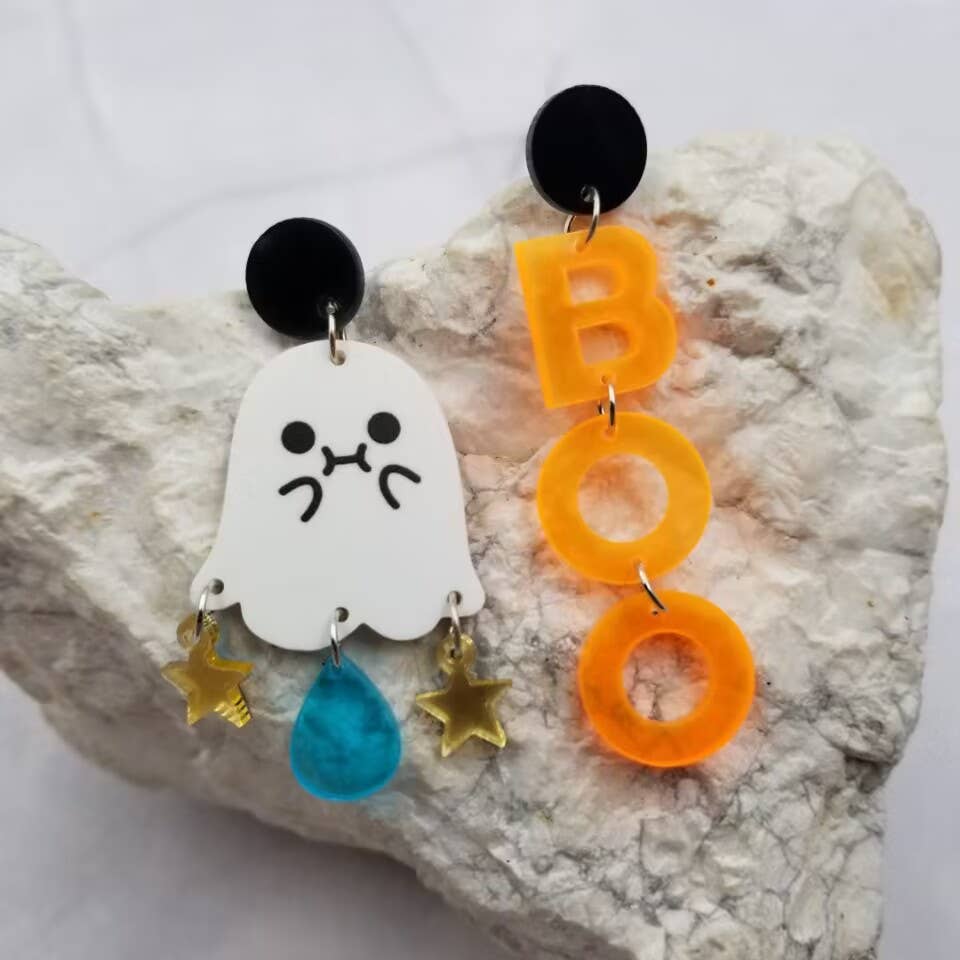 The Pretty Jewellery - Vendita all'ingrosso Orecchini pendenti - Orecchino pendente Boo Ghost di Halloween