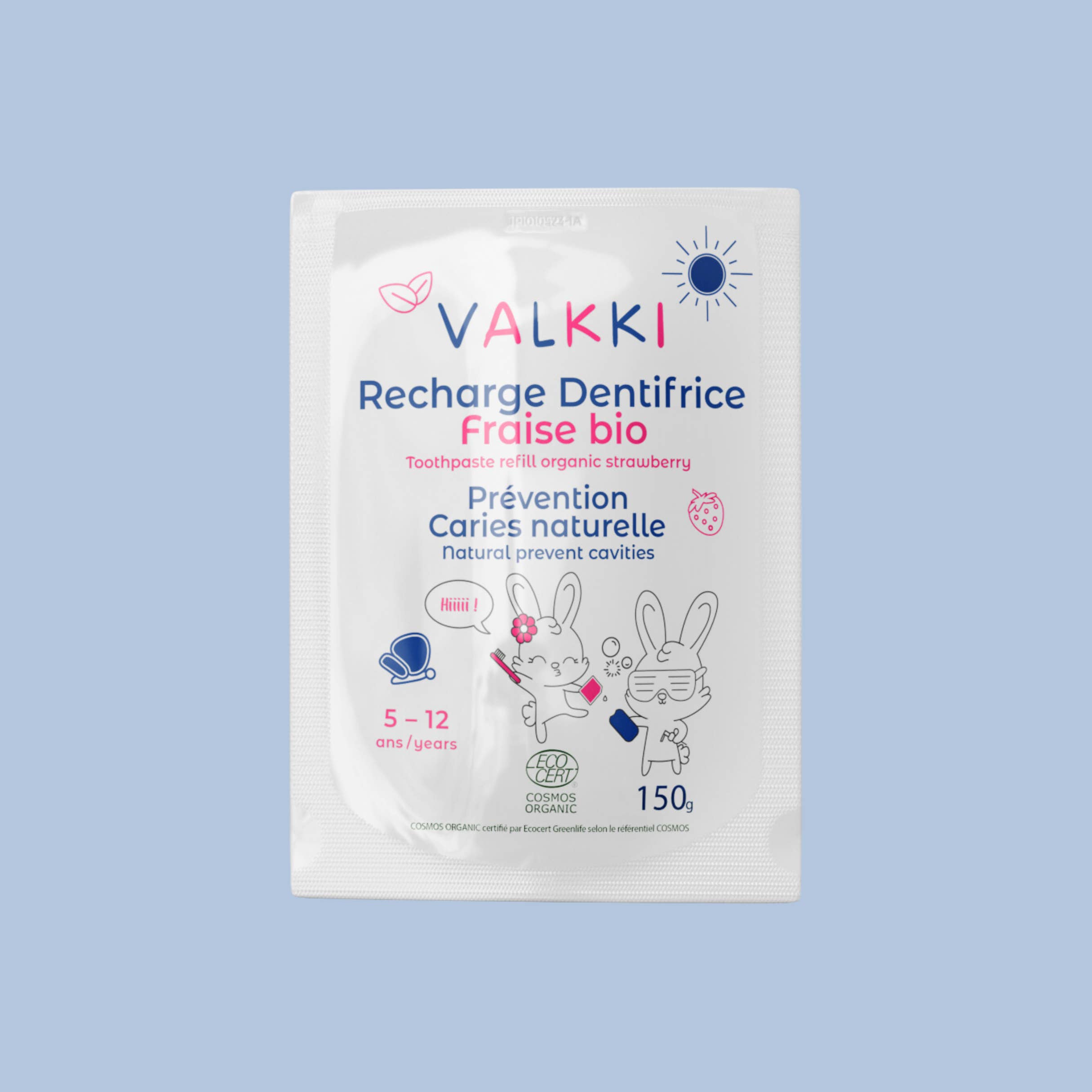 Valkki - Wholesale Toothpaste - Valkki organic kids strawberry toothpaste refill