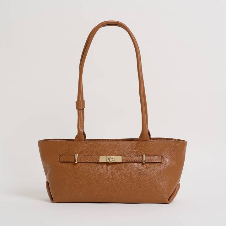 Voemièn – wholesale Shoulder bag – women's – Lola Bag in Tan Togo Leather0