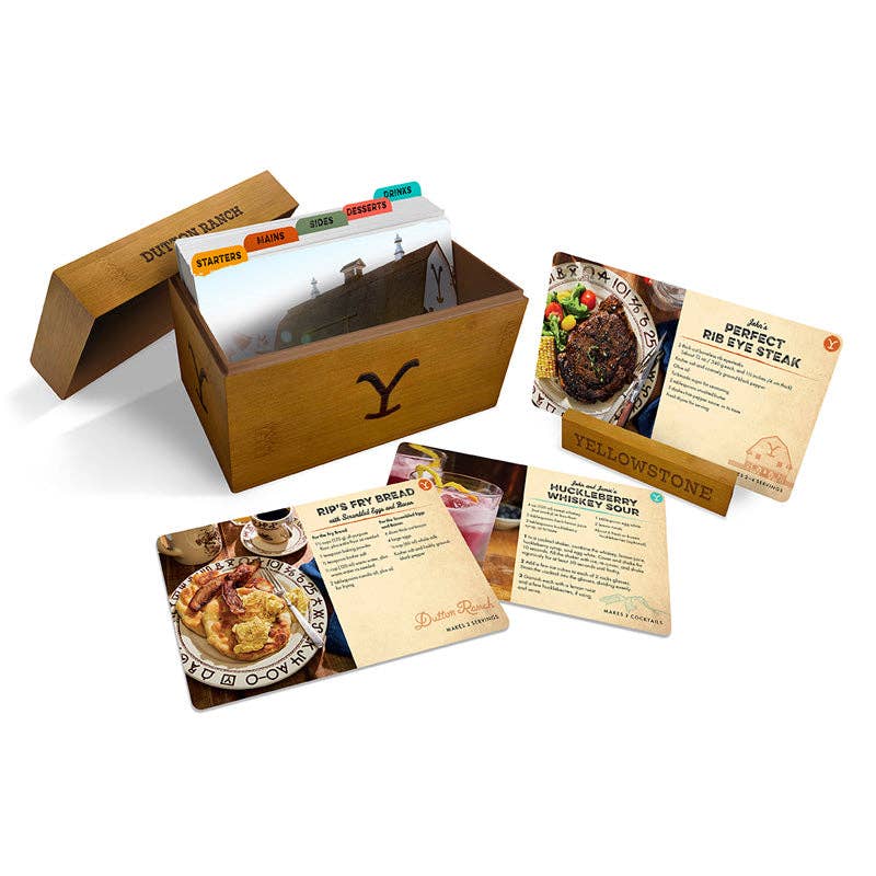 Insight Editions - #1 Pop Culture Publisher - Vente Fiche recette - Yellowstone : La boîte à recettes officielle du ranch Dutton (NOUVEAU !)1