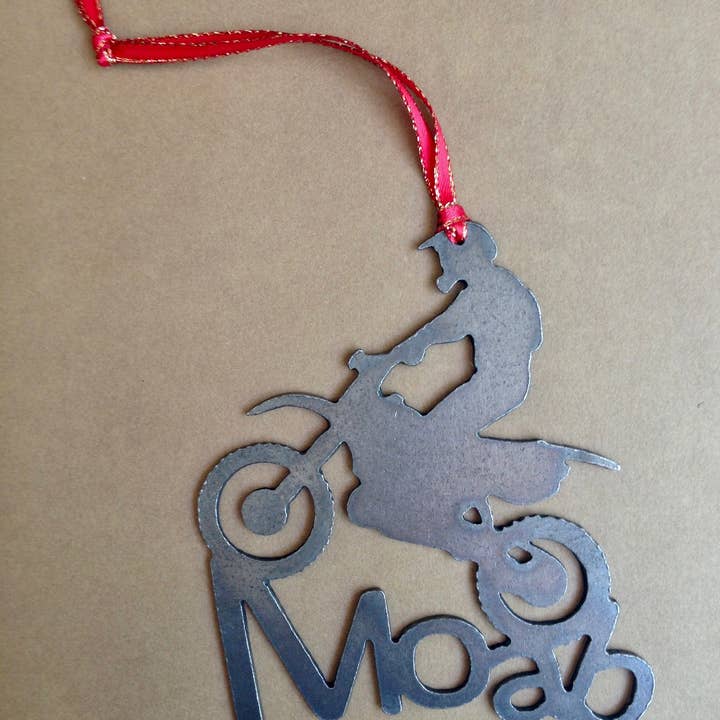 Burke Metal Work - Wholesale Ornament - Moab Dirt Bike Ornament