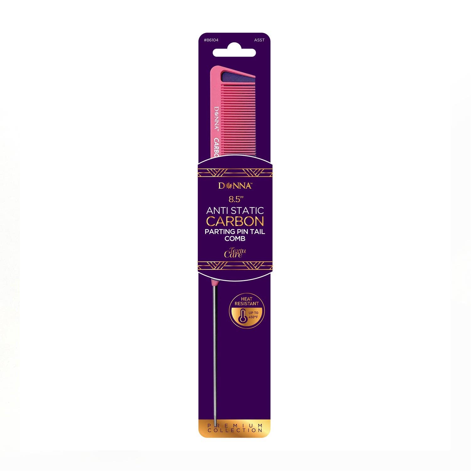 KT Supply - Vente Peigne/brosse à cheveux - Peigne à queue de séparation en carbone Donna0