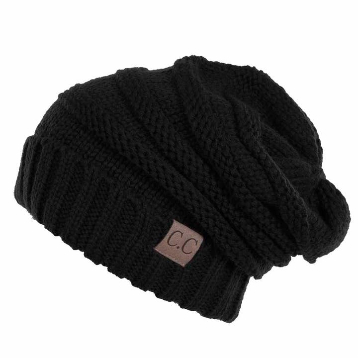 Hana - Wholesale Beanie - Women's - C.C Oversize Slouchy Knitted Beanie6