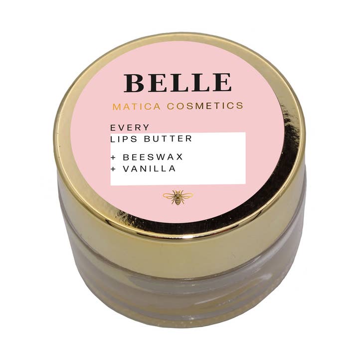 Burro labbra BELLE — vaniglia per la vendita all'ingrosso da parte di Matica Cosmetics
