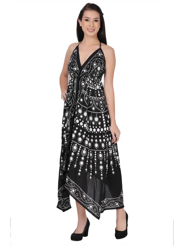 Assorted Halter Top Scarf Dress 1953 for wholesale on Faire6