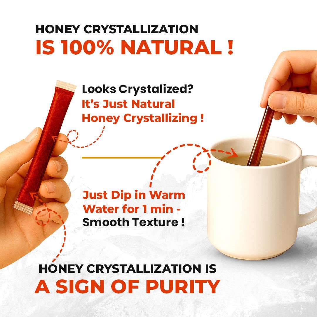 Natruveda LLC - Wholesale Honey - Shilajit Honey Sticks – Pure Himalayan Shilajit Resin Infused with Natural Honey8