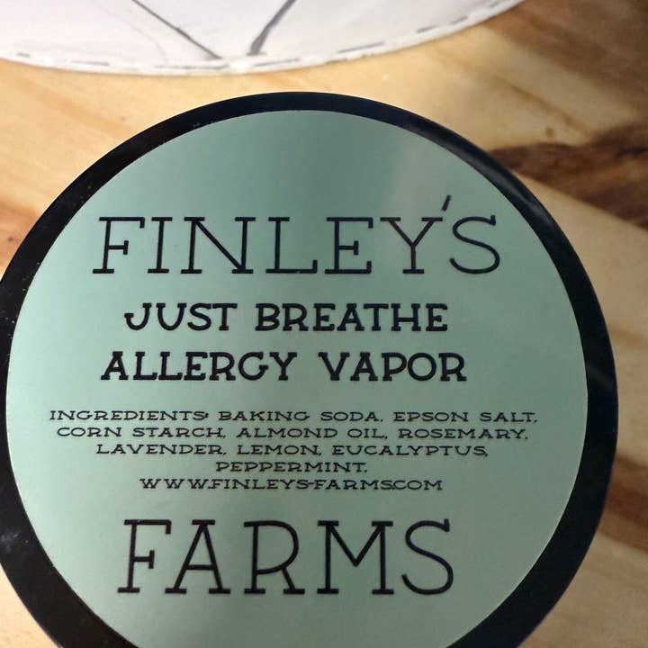 Finleys Farms - Wholesale Shower Steamer/Bomb - Finley’s Farms “Just Breathe” Allergy Vapor Powder2