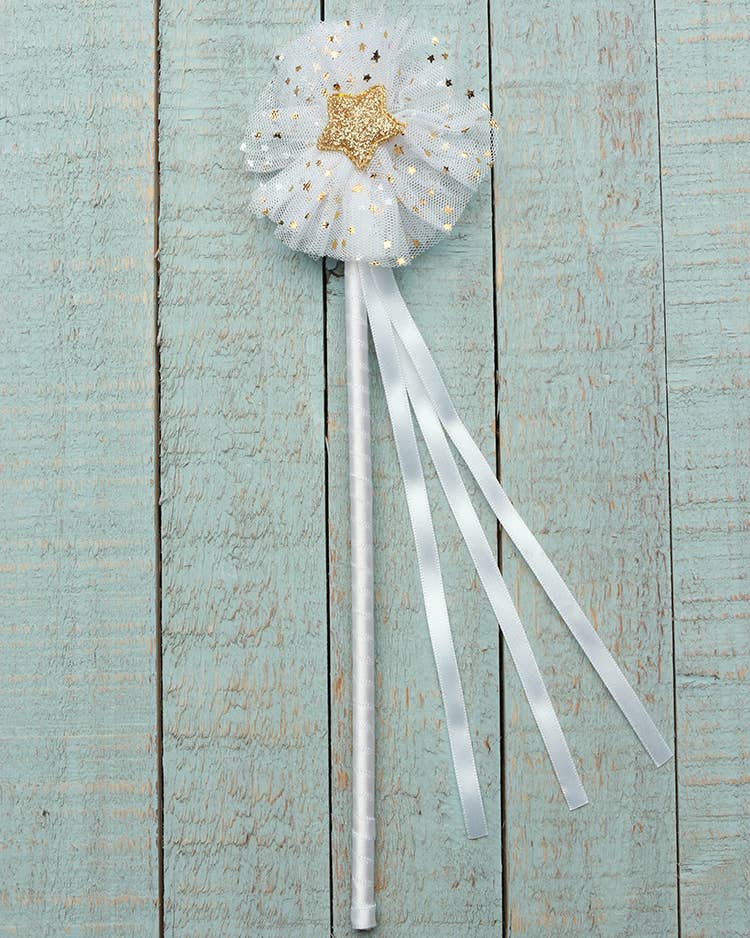 Sparkle Sisters by Couture Clips – Varinha mágica - Crianças por atacado – Varinha de tule Gold Star10