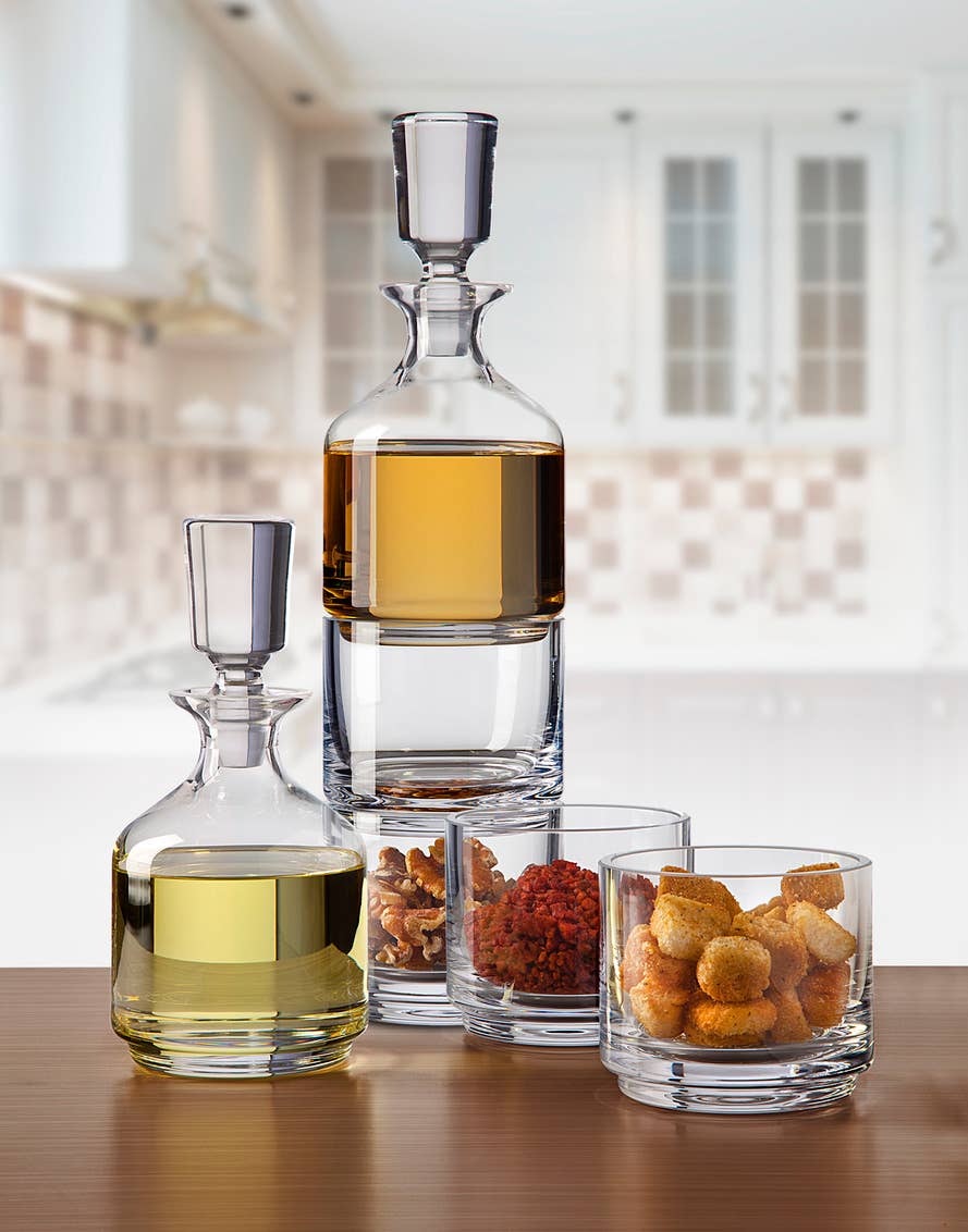 Godinger - Wholesale Decanter - Duet 8.5oz Stacking Decanter set2