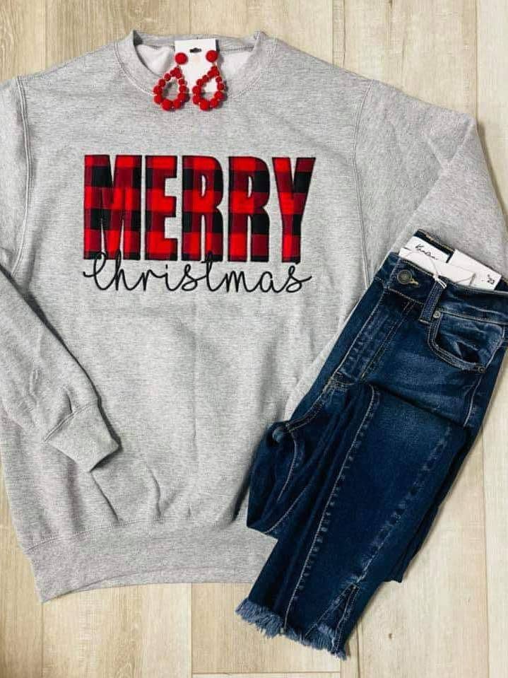 Col rond avec applique Joyeux Noël pour la vente par Juneberry