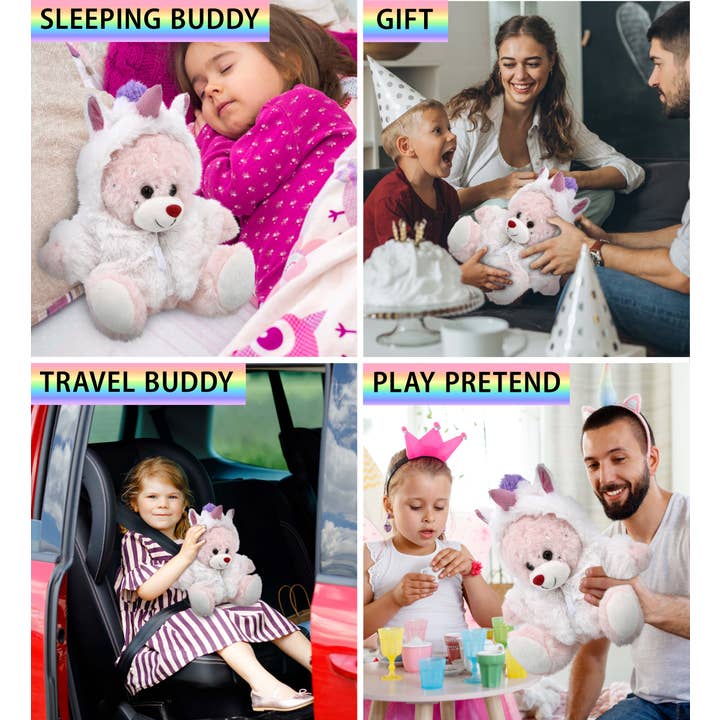 Cota Global - Wholesale Stuffed/Plush Toy - Kids & Baby - Plush Unicorn - Sparkling Plush - Rose Gold Bunny3