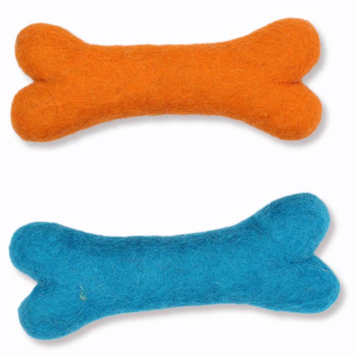 Ethical Global - Wholesale Pet Chew Toy - Dog - Eco Wool Dog Bones/Toys: Fun Colors (Fair Trade)11