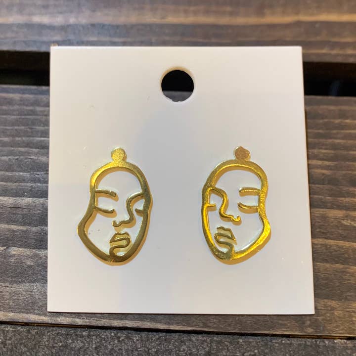 Face Off Ohrringe für den Großhandel von Ultraviolet