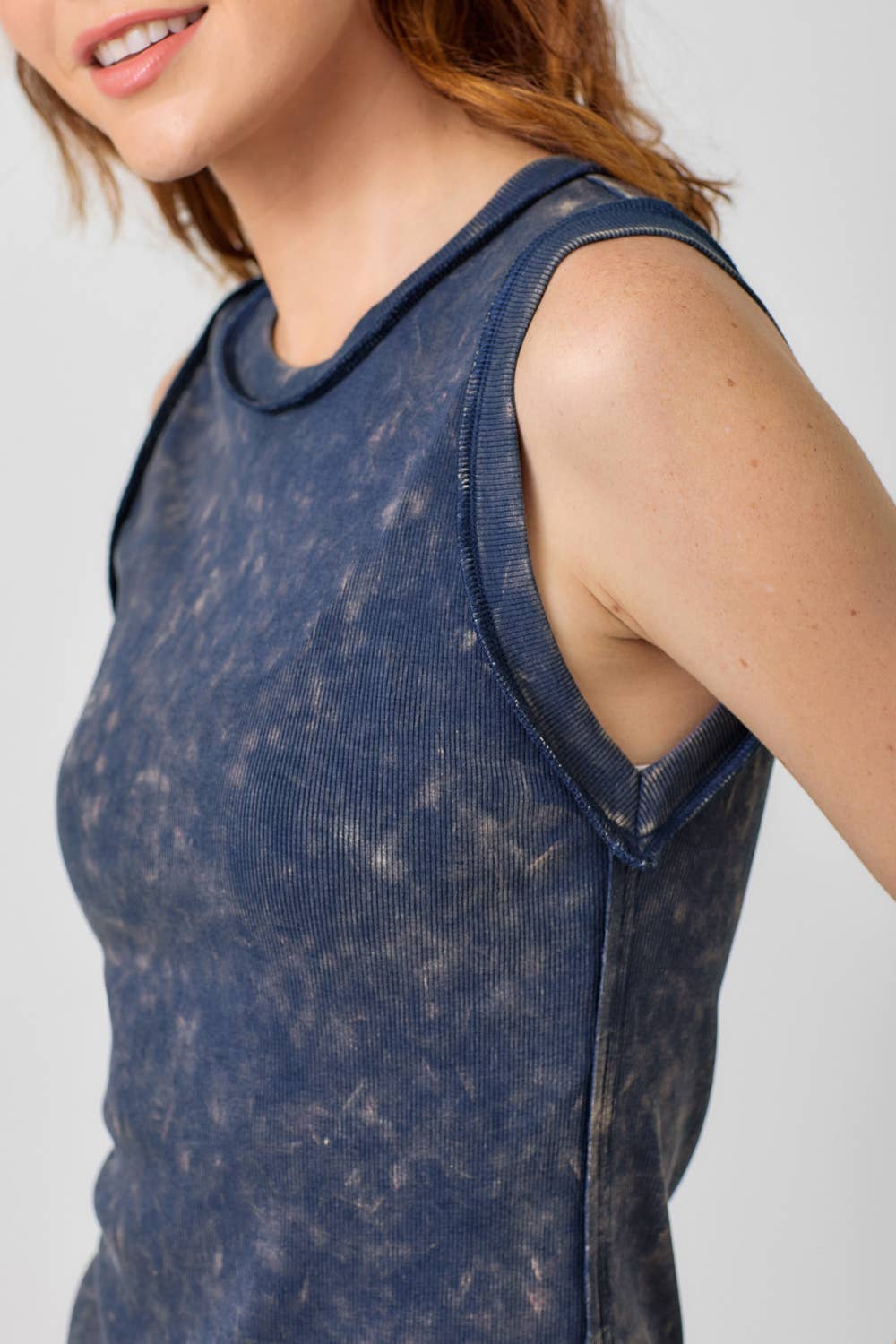 Mystree - Wholesale Tank Top - Women's - 60556 Exposed Seaming Ribbed Tank4