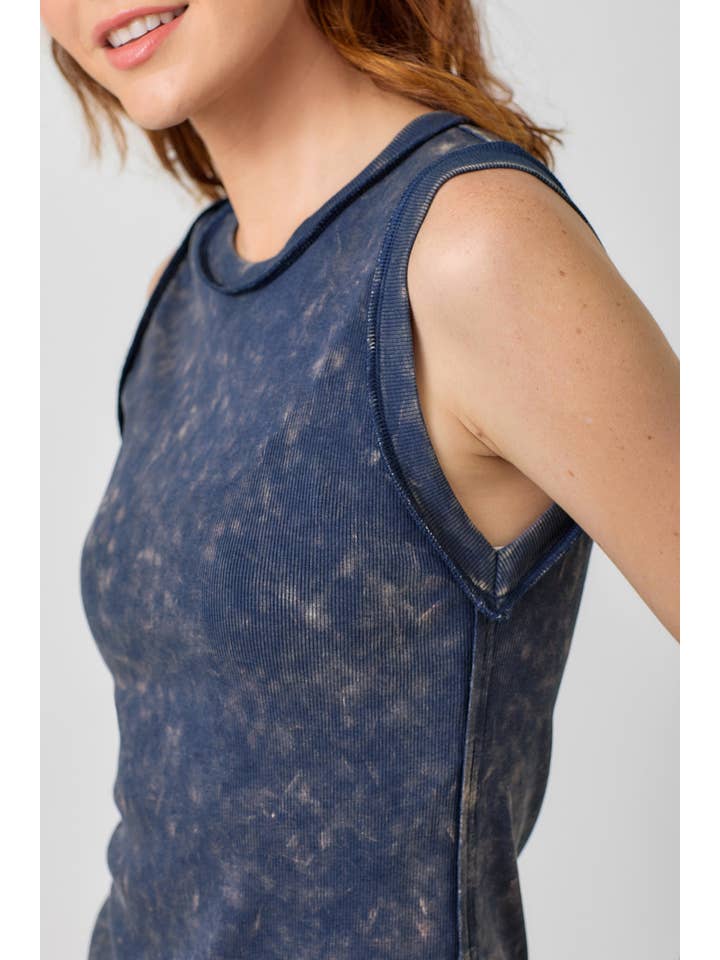 Mystree - Wholesale Tank Top - Women's - 60556 Exposed Seaming Ribbed Tank4