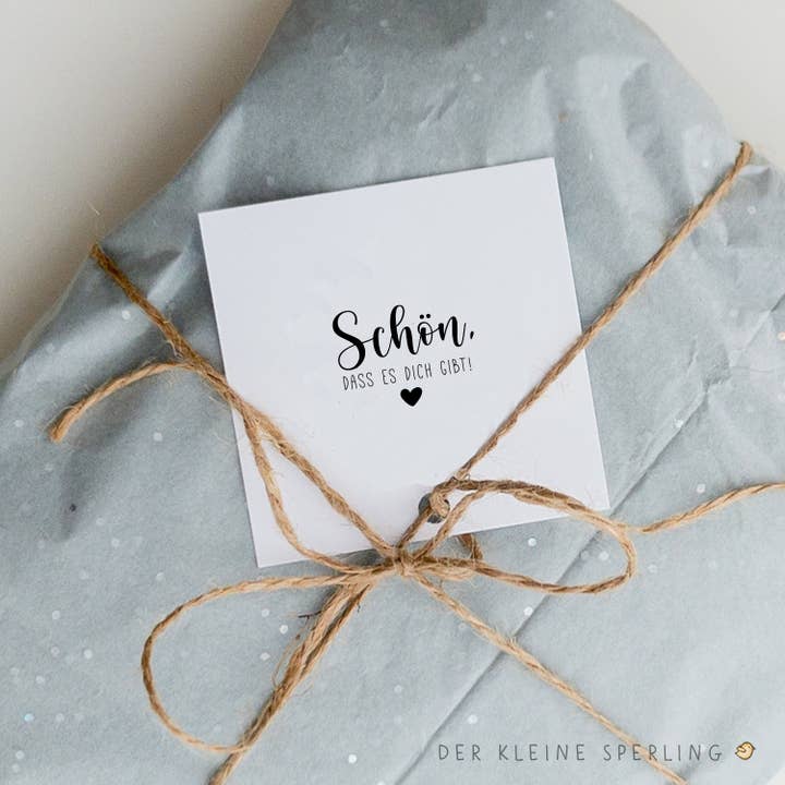 Timbro Bello che ci sei! con cuore per la vendita all'ingrosso da parte di Der kleine Sperling