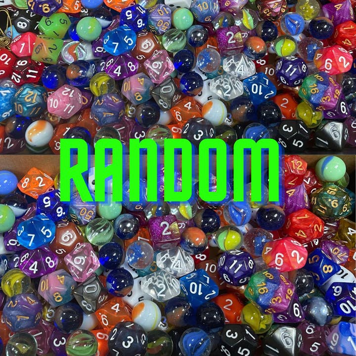 Handmade by Marlayna – wholesale Pendant/charm necklace – Wire Wrapped Gaming Dice Pendant- Random Color/Pattern, DnD Necklace