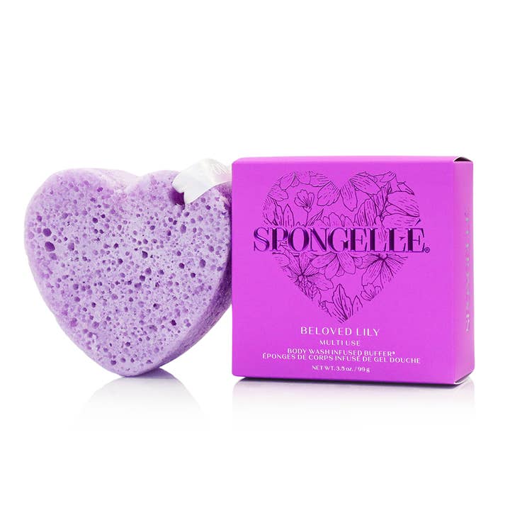 Spongellé | Easter Gifts | Mother's Day 2026 | Spring Gifts - Wholesale Bath Pouf/Sponge - Heart Buffer Assorted Pack | Valentines Day 20264
