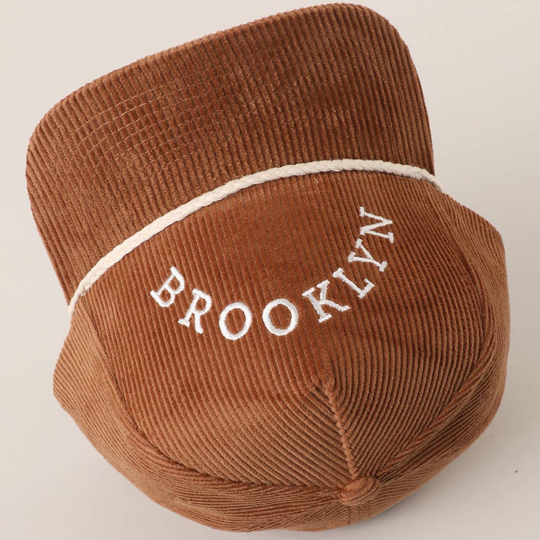 CORDUROY 3003 Cappello Ricamato in Velluto a Coste Personalizzato - La Tua Città e Stato in vendita all'ingrosso su Faire10