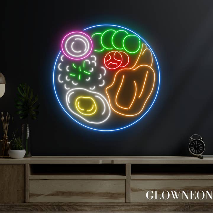 Glow Neon - Wholesale Neon Sign - Vietnamese Rice With Pork Ribs Neon Sign, Com Suon Led Sign3