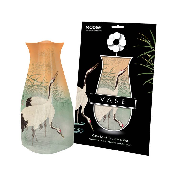 Modgy - Wholesale Vase - Modgy Expandable Vase - Ohara Koson Two Cranes