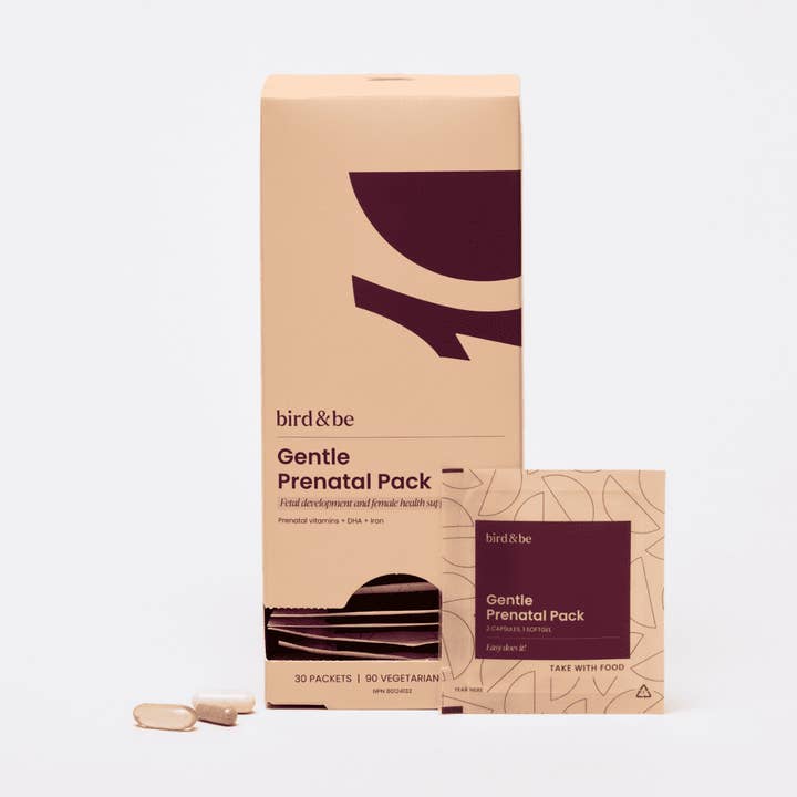 Gentle Prenatal Pack for wholesale by Bird & Be Fertility Supplements