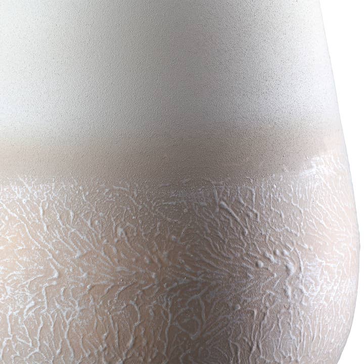 Vase round Echo beige H. 33 cm, PU 1 for wholesale on Faire2